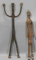 011594 AFRICAN IRON FIGURES BENIN CIRCA 1900 TWO H