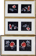 113412 CHINESE EMBROIDERED SILK ROBE FRAGMENTS THREE