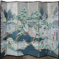 113386 CHINESE SIXPANEL SCREEN LATE 19THEARLY 20TH