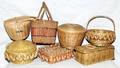 1596 NATIVE AMERICAN BASKETS SEVEN H 412 12 WITH