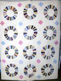 1577 AMERICAN DRESDEN PLATE PATCHWORK QUILT W 63 L