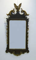 Federal mahogany and giltwood looking glass ca 1800