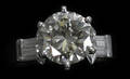 22056 DIAMOND RING APPROX 325 CTS PLATINUM SETTING