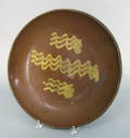 Redware charger 19th c