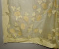 011649 LINEN YELLOW APPLIQU ORGANDY TABLE CLOTH W 16
