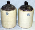 010546 AMERICAN POTTERY 5 GALLON JUGS W4 LEAF CLOVER