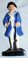 010559 REVOLUTIONARY SOLDIER STYLE HAND PAINTED CAST