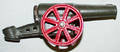 010557 CAST METAL TOY CANNON C1900 H 3 L 9