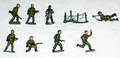 010556 ENGLISH WWI  WWII CAST LEAD TOY SOLDIERS  AM