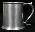 121649 AMERICAN PEWTER CHILDS MUG EARLY 19TH C H 2