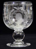 122502 ENGLISH CRYSTAL COMMEMORATIVE GOBLET