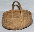 1621 AMERICAN OAK SPLINT BUTTOCKS BASKET PROBABLY APP