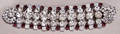 2599 RHINESTONE AMETHYST  OPALINE BRACELET ANTIQUE