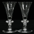 021026 STEUBEN CRYSTAL SHERRY GLASSES W TEARDROP STE