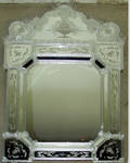 021004 VENETIAN STYLE GLASS MIRROR 52 X 36