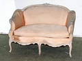 020019 FRENCH PROVINCIAL STYLE LOVESEAT LATE 20TH CEN