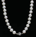020013 9  9 12 MM DIA CULTURED PEARL NECKLACE W14