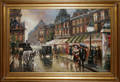 020028 RENNE OIL ON CANVAS 24 X 36 PARIS STREET S