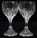 012037 BACCARAT CRYSTAL WATER GOBLETS EIGHT