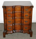 011036 CHARAK OF BOSTON MAHOGANY BLOCKFRONT CHEST OF