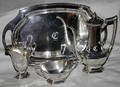 011058 WALLACE STERLING SILVER COFFEE POT CREAMER SU