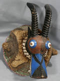 010035 WOOD MASK FROM THE IVORY COAST TRIBE OF SENUFO