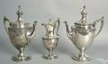 Philadelphia coin silver 3piece tea service by JE Caldwell  Co