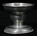121031 AMERICAN PEWTER PEDESTAL SALT C 1800 H 1 12