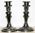 121028 AMERICAN PEWTER CANDLESTICKS FULLER  SMITH N