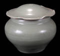 113018 CHINESE LUNGCHUAN CELADON WARE JAR WITH LOTUS