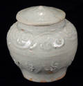 113051 CHINESE CHINGPAI WARE JAR WITH COVER YUAN DY