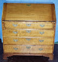 1016 AMERICAN MAPLE  CHERRY SLANTFRONT DESK CIRCA 1