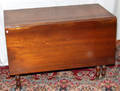 1012 WALNUT DROPLEAF TABLE CIRCA 1840 W 44 L 63