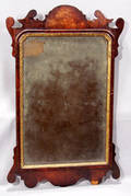 1040 CHIPPENDALE MAHOGANY MIRROR 18TH CENTURY 30 12