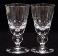 1033 STEUBEN GLASS WATER GOBLETS SET OF SIX H 7