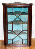 1043 ENGLISH MAHOGANY HANGING STYLE CORNER CUPBOARD C