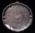 1001 ENGLISH GEORGE III STERLING SILVER SALVER E COK
