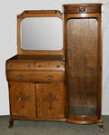 0030 OAK DISPLAY CABINET C1890 H 67 12 L 51