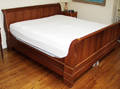 0055 CHERRY KING SIZE SLEIGH BED H 41 L 80