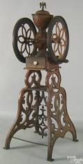 Enterprise cast iron floor standing coffee grinder late 19th c