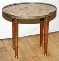 071076 FRENCH LOUIS XVI STYLE WALNUT TABLE