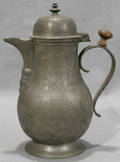 071068 GERMAN PEWTER BALUSTERFORM COFFEE POT