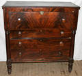 081077 AMERICAN EMPIRE MAHOGANY CHESTDESK