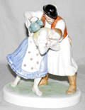071089 HEREND PORCELAIN FIGURE GROUP