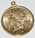 061111 UNITED STATES GOLD 20 COIN 1904
