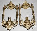 031162 DORE BRONZE SCONCES PAIR ELECTRIFIED