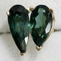 080076 TOURMALINE  GOLD EARRINGS