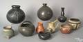 Ten pottery vessels