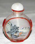 071158 CHINESE REVERSEPAINTED GLASS SNUFF BOTTLE