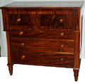 051134 AMERICAN EMPIRE CHERRY CHEST OF 4 DRAWERS
